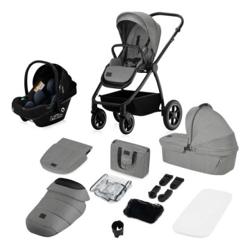Lionelo - Kombi-Kinderwagen 3-in-1 MERIL Grey Stone