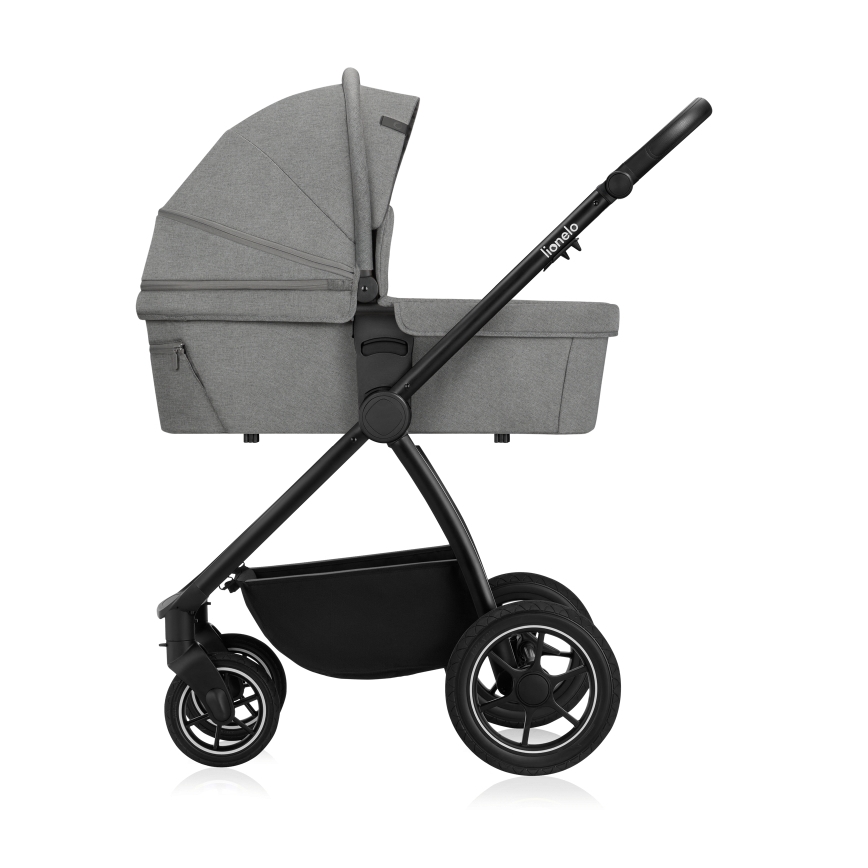 Lionelo - Kombi-Kinderwagen 3-in-1 MERIL Grey Stone