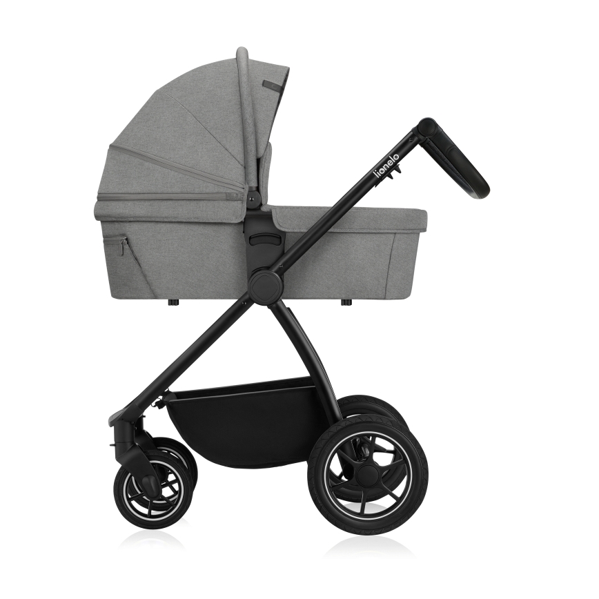 Lionelo - Kombi-Kinderwagen 3-in-1 MERIL Grey Stone