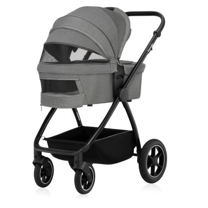 Lionelo - Kombi-Kinderwagen 3-in-1 MERIL Grey Stone