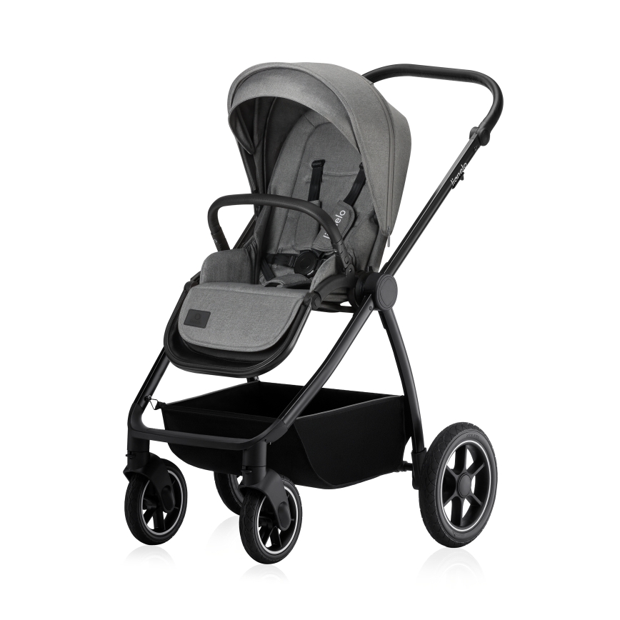 Lionelo - Kombi-Kinderwagen 3-in-1 MERIL Grey Stone