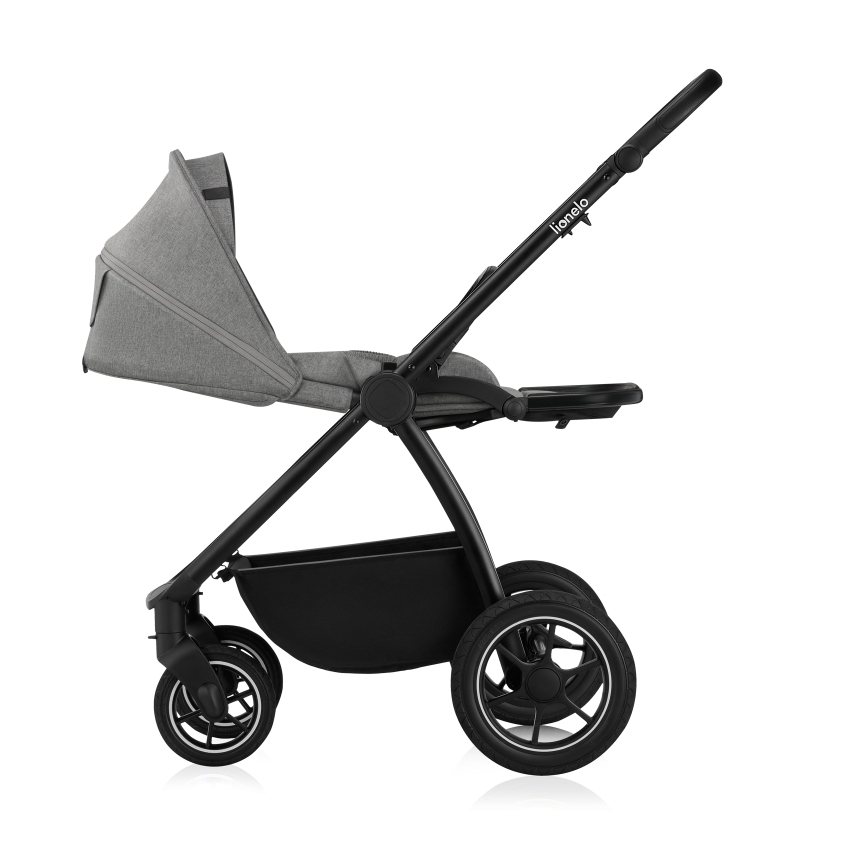 Lionelo - Kombi-Kinderwagen 3-in-1 MERIL Grey Stone
