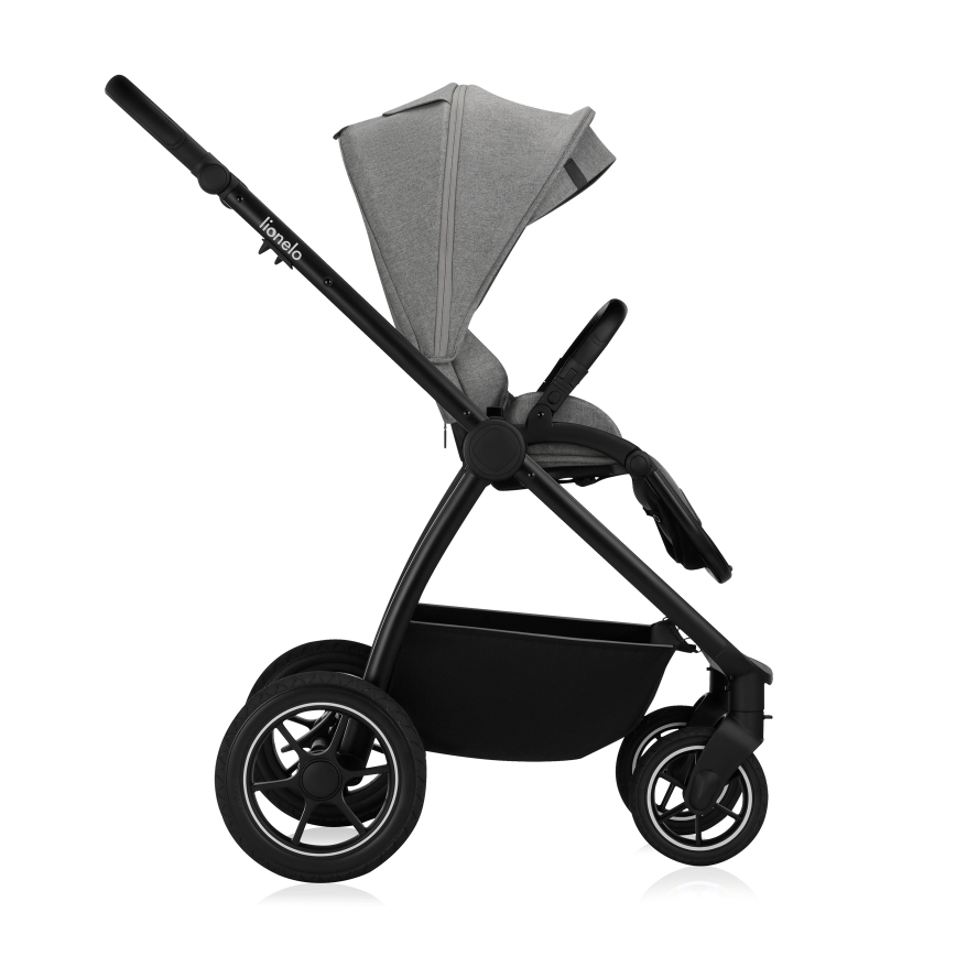 Lionelo - Kombi-Kinderwagen 3-in-1 MERIL Grey Stone