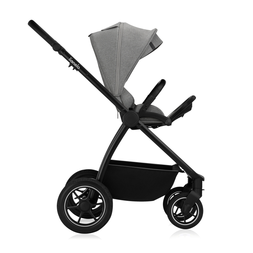 Lionelo - Kombi-Kinderwagen 3-in-1 MERIL Grey Stone