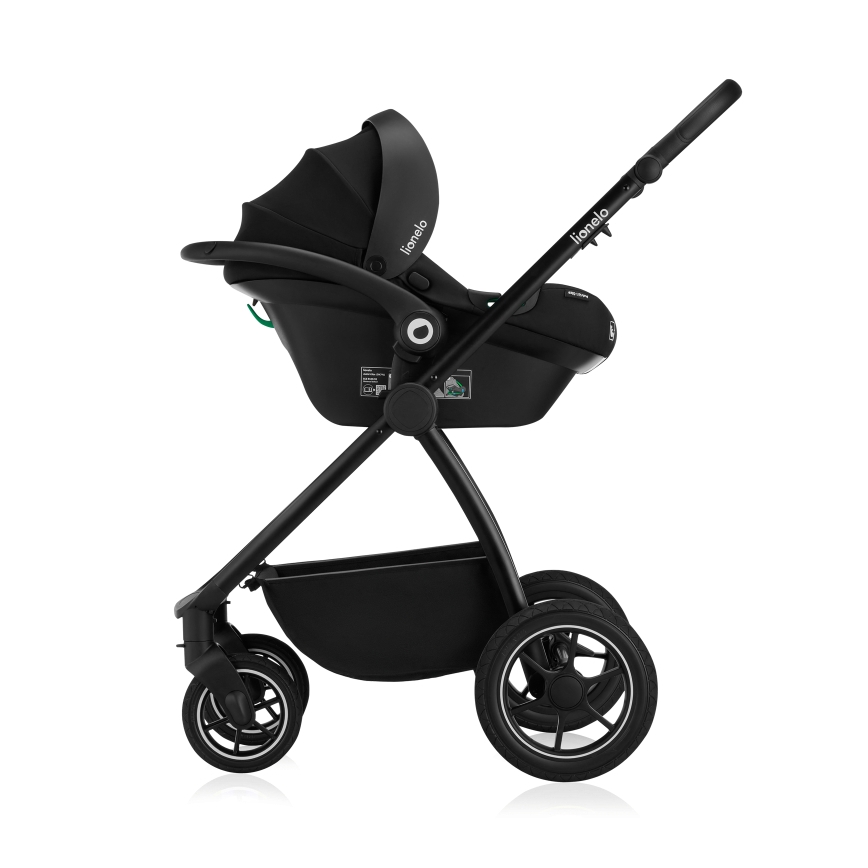 Lionelo - Kombi-Kinderwagen 3-in-1 MERIL Grey Stone