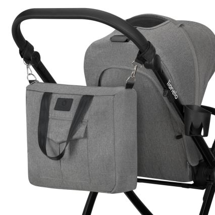 Lionelo - Kombi-Kinderwagen 3-in-1 MERIL Grey Stone