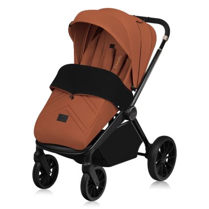 Lionelo - Kombi-Kinderwagen 3-in-1 MIKA PLUS Braun-Rost