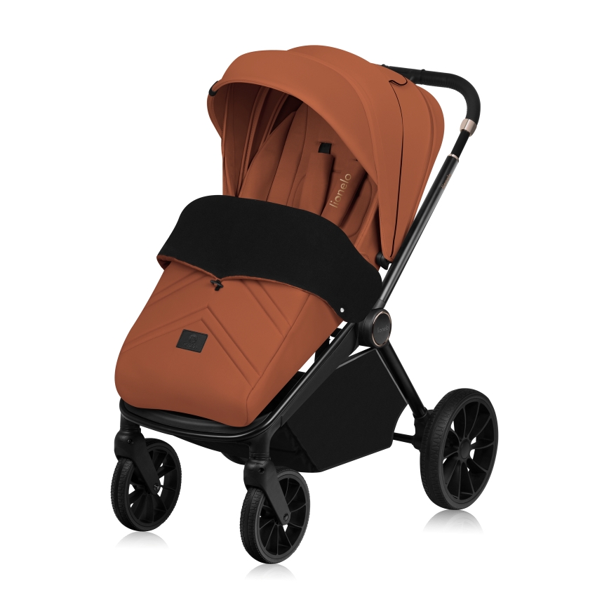 Lionelo - Kombi-Kinderwagen 3-in-1 MIKA PLUS Braun-Rost