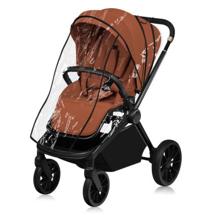 Lionelo - Kombi-Kinderwagen 3-in-1 MIKA PLUS Braun-Rost