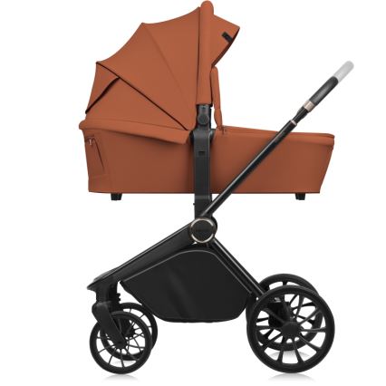Lionelo - Kombi-Kinderwagen 3-in-1 MIKA PLUS Braun-Rost