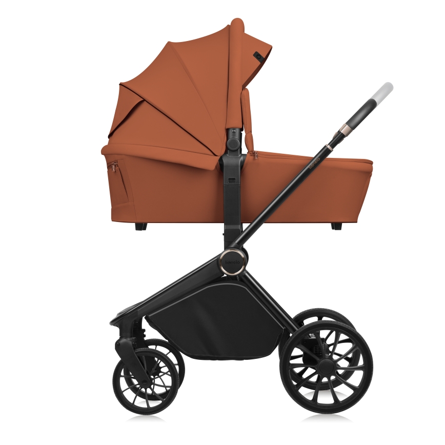 Lionelo - Kombi-Kinderwagen 3-in-1 MIKA PLUS Braun-Rost