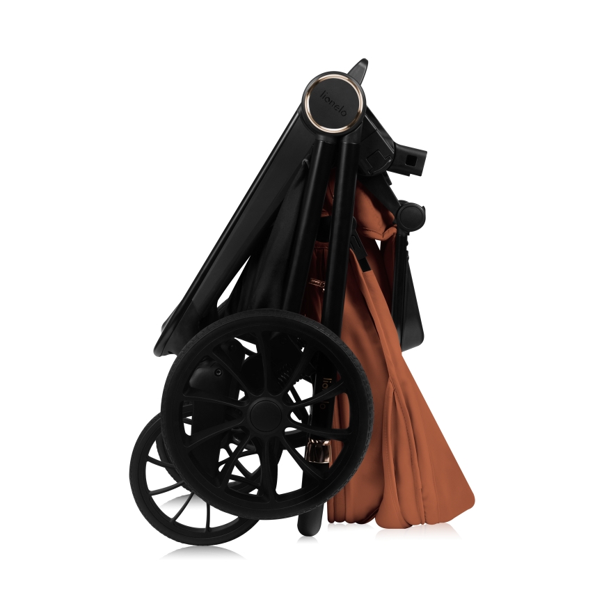 Lionelo - Kombi-Kinderwagen 3-in-1 MIKA PLUS Braun-Rost