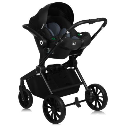 Lionelo - Kombi-Kinderwagen 3-in-1 MIKA PLUS Grey Stone