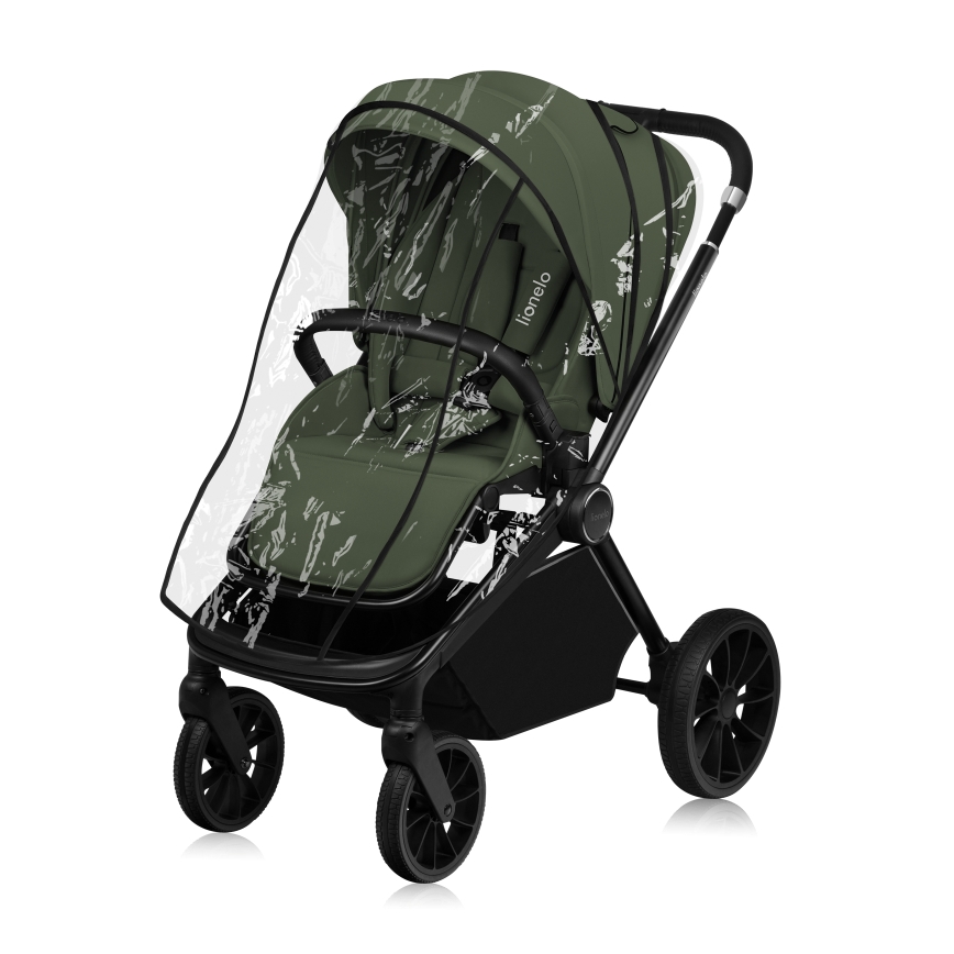 Lionelo - Kombi-Kinderwagen 3-in-1 MIKA PLUS Olivgrün