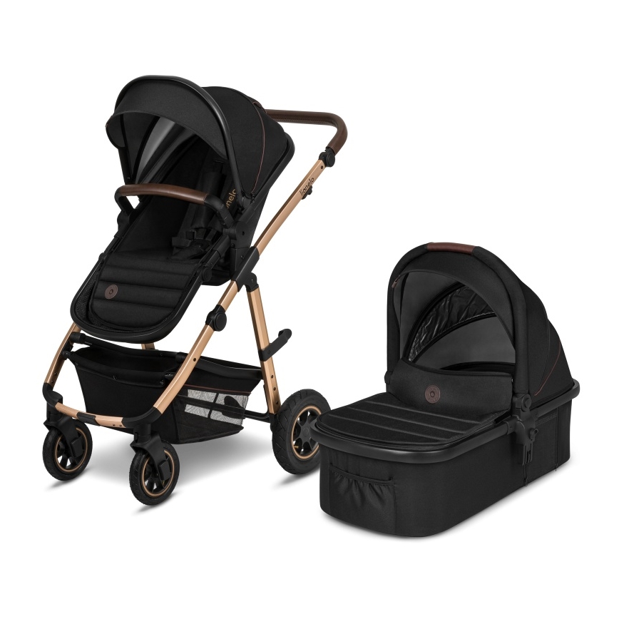 Lionelo - Kombikinderwagen 2-in-1 AMBER Black Onyx
