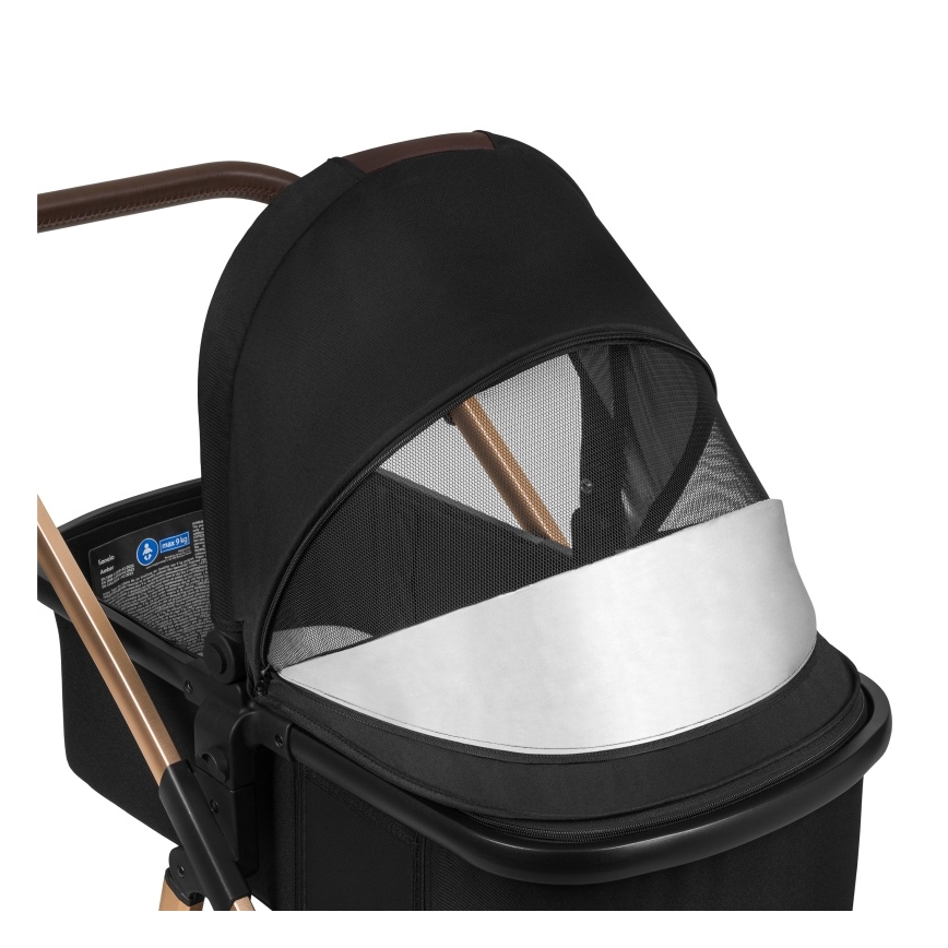 Lionelo - Kombikinderwagen 2-in-1 AMBER Black Onyx