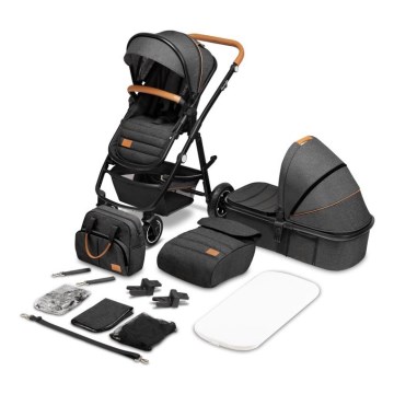 Lionelo - Kombikinderwagen 2-in-1 AMBER Grau Graphit