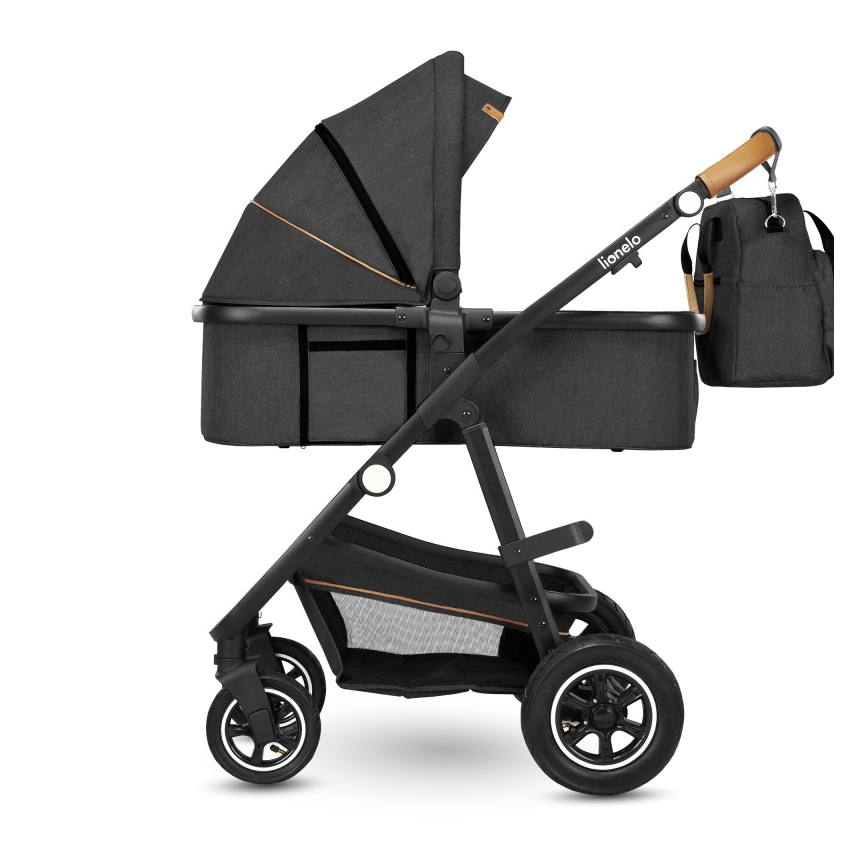 Lionelo - Kombikinderwagen 2-in-1 AMBER Grau Graphit
