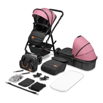 Lionelo - Kombikinderwagen 2-in-1 AMBER Pink Rose