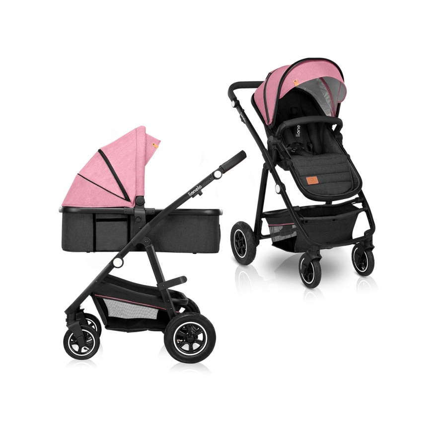 Lionelo - Kombikinderwagen 2-in-1 AMBER Pink Rose
