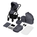 Lionelo - Kombikinderwagen 2-in-1 AMBER PLUS Grau Graphit