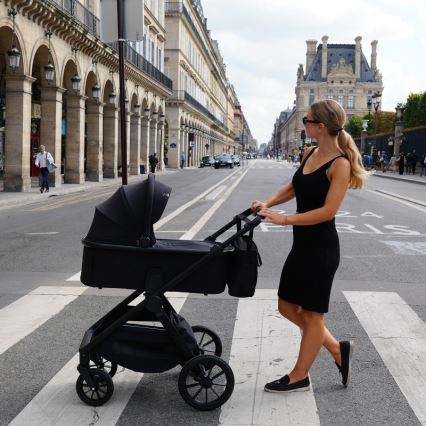 Lionelo - Kombikinderwagen 2-in-1 LAYLA Schwarz Onyx