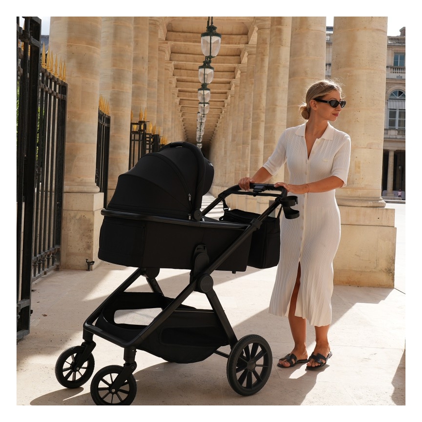 Lionelo - Kombikinderwagen 2-in-1 LAYLA Schwarz Onyx