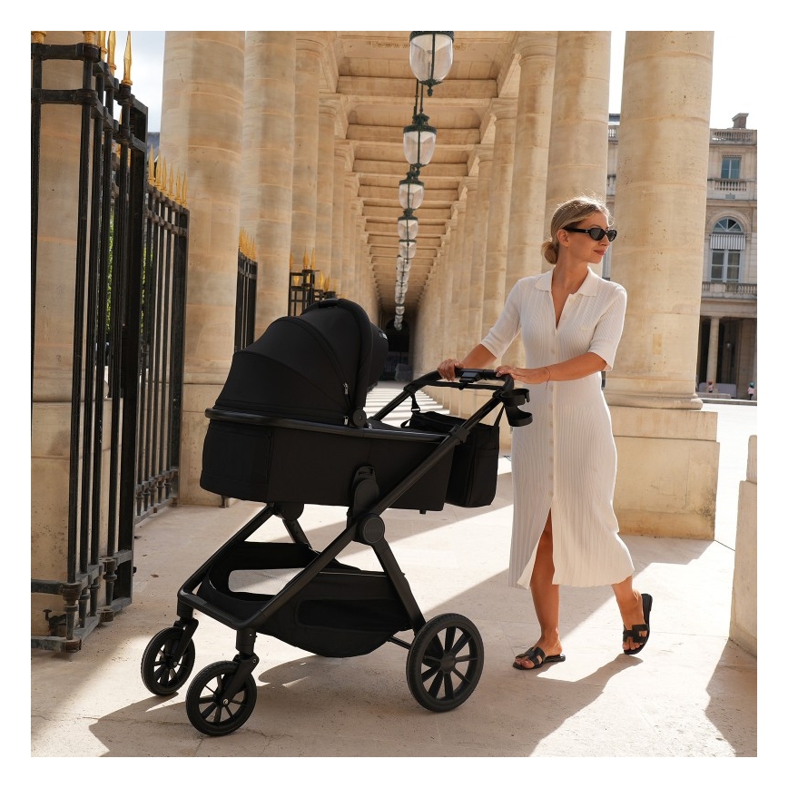 Lionelo - Kombikinderwagen 2-in-1 LAYLA Schwarz Onyx