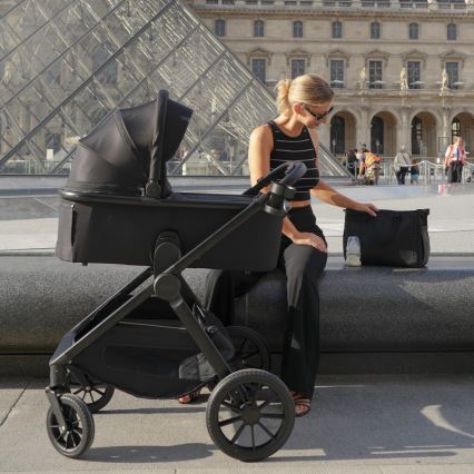 Lionelo - Kombikinderwagen 2-in-1 LAYLA Schwarz Onyx
