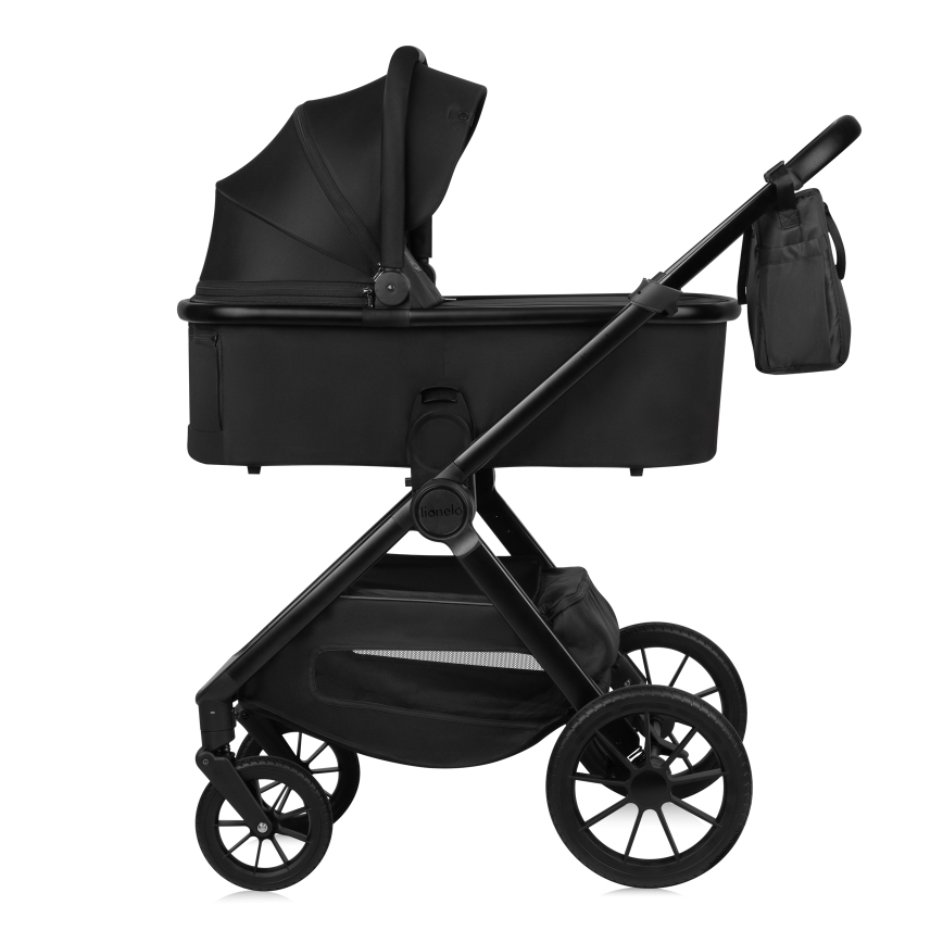 Lionelo - Kombikinderwagen 2-in-1 LAYLA Schwarz Onyx