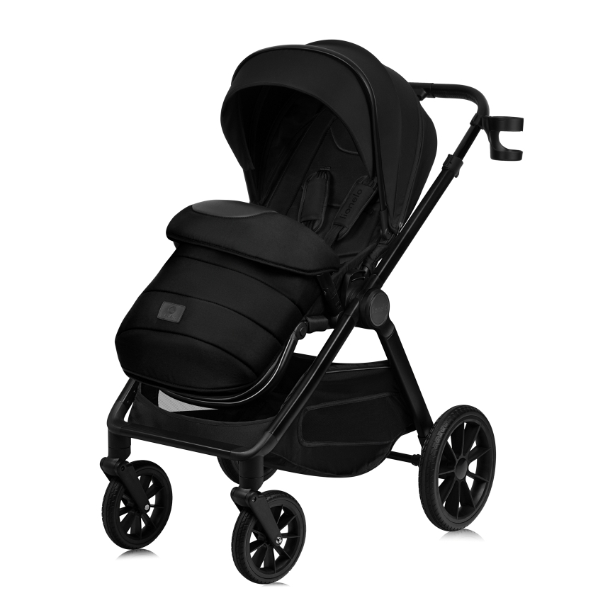 Lionelo - Kombikinderwagen 2-in-1 LAYLA Schwarz Onyx