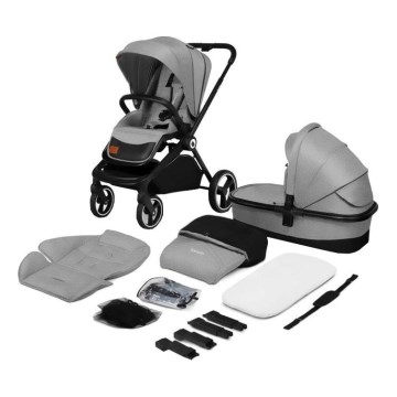Lionelo - Kombikinderwagen 2-in-1 MIKA Grey Stone
