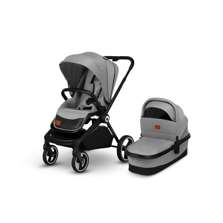 Lionelo - Kombikinderwagen 2-in-1 MIKA Grey Stone