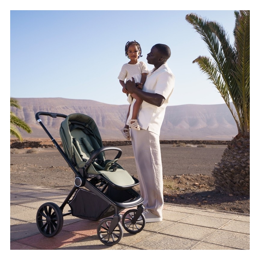 Lionelo - Kombikinderwagen 2in1 MIKA PLUS Grün Olive