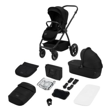 Lionelo - Kombinierter 2-in-1 Kinderwagen MERIL Black Onyx