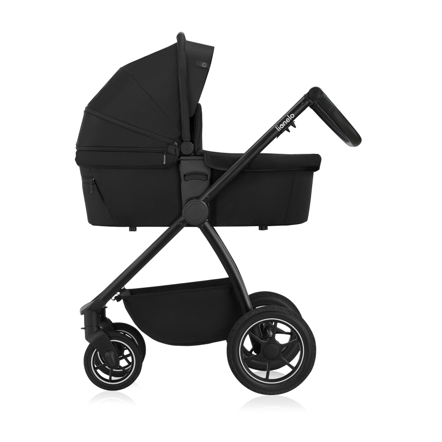 Lionelo - Kombinierter 2-in-1 Kinderwagen MERIL Black Onyx