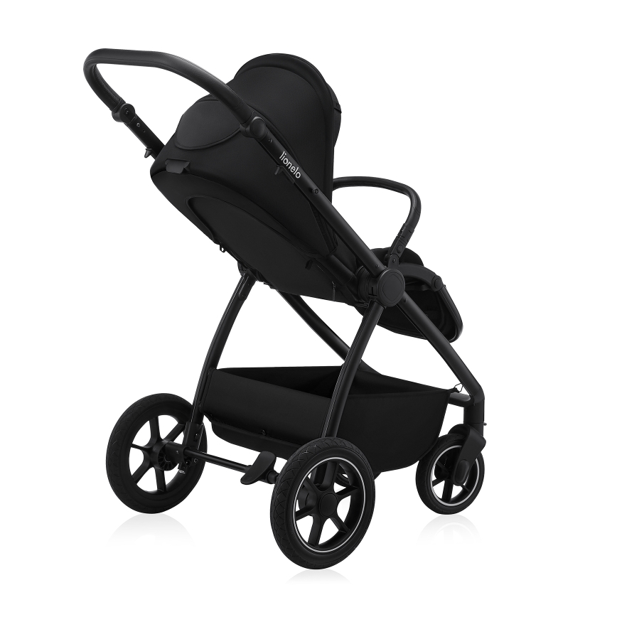 Lionelo - Kombinierter 2-in-1 Kinderwagen MERIL Black Onyx