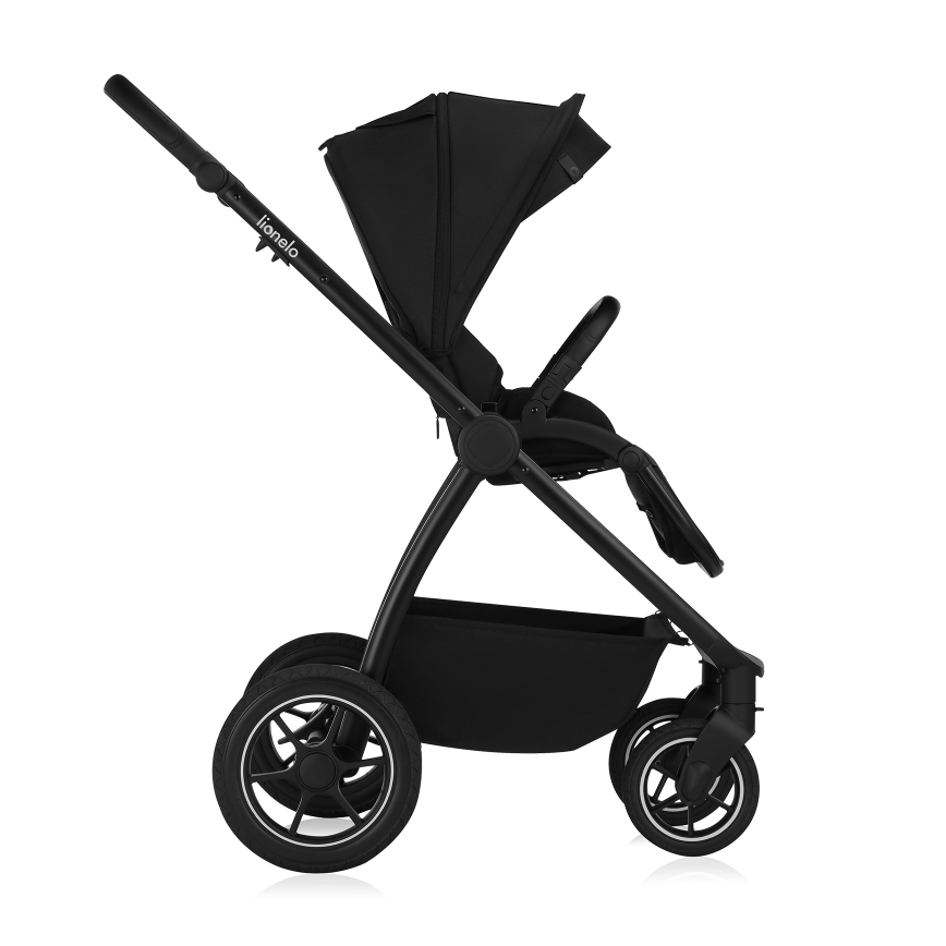 Lionelo - Kombinierter 2-in-1 Kinderwagen MERIL Black Onyx