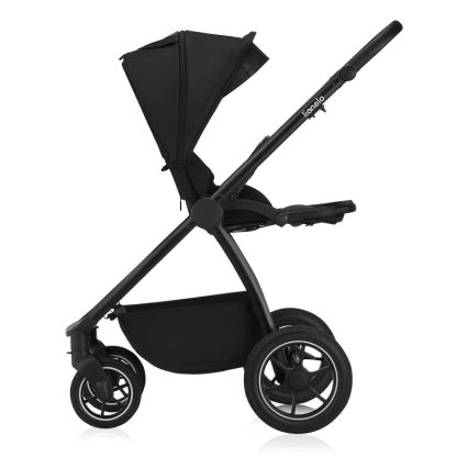 Lionelo - Kombinierter 2-in-1 Kinderwagen MERIL Black Onyx