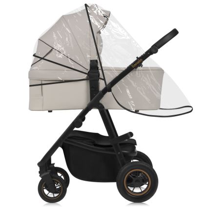 Lionelo - Kombinierter 3-in-1-Kinderwagen AMBER PLUS Sandbeige