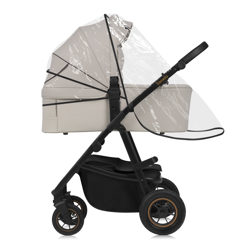 Lionelo - Kombinierter 3-in-1-Kinderwagen AMBER PLUS Sandbeige