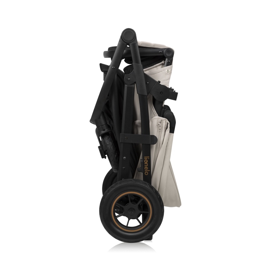 Lionelo - Kombinierter 3-in-1-Kinderwagen AMBER PLUS Sandbeige