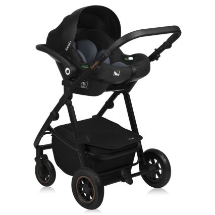 Lionelo - Kombinierter 3-in-1-Kinderwagen AMBER PLUS Sandbeige