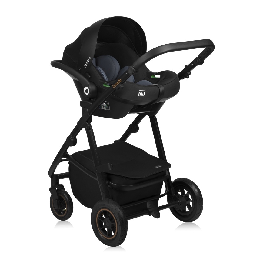 Lionelo - Kombinierter 3-in-1-Kinderwagen AMBER PLUS Sandbeige