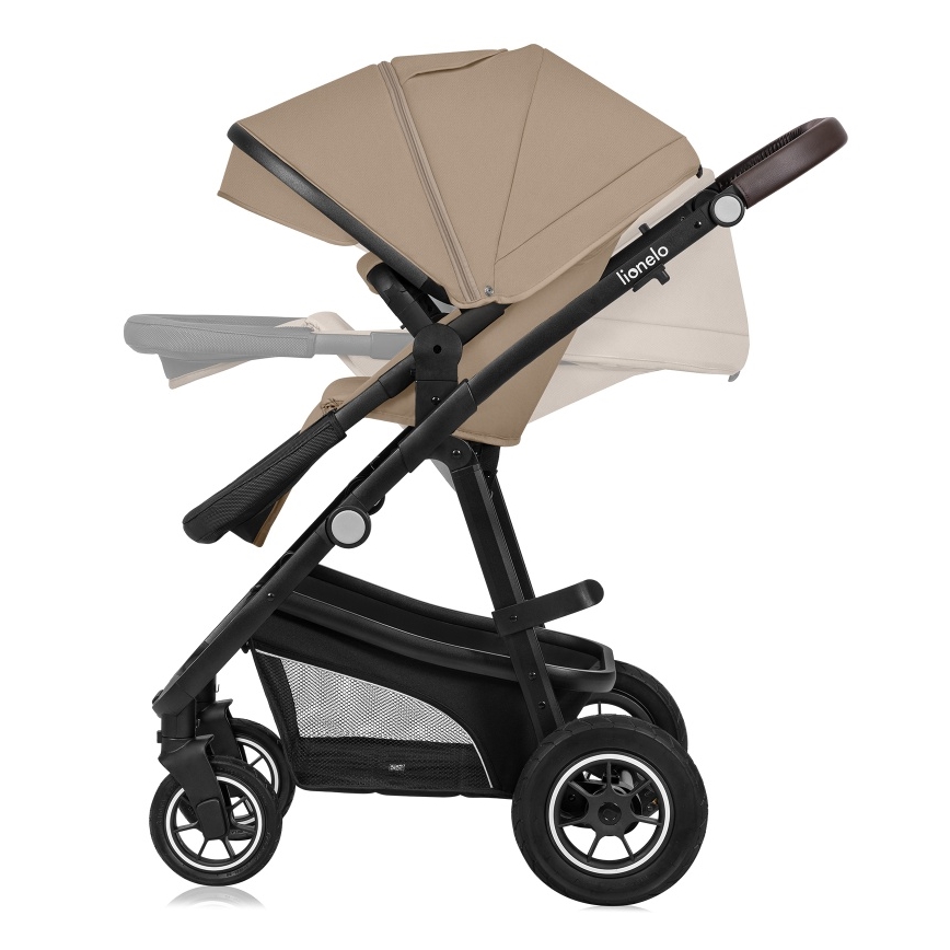 Lionelo - Kombinierter 3-in-1-Kinderwagen BIANKA Beige Sand