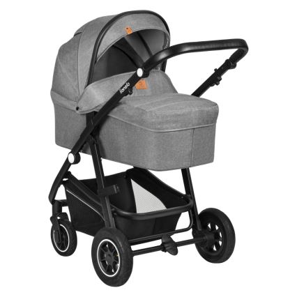 Lionelo - Kombinierter 3-in-1 Kinderwagen BIANKA Grey Stone