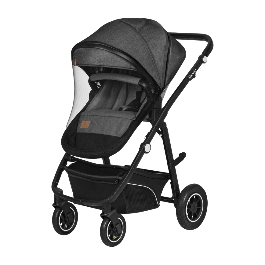 Lionelo - Kombinierter 3-in-1 Kinderwagen BIANKA Grey Stone