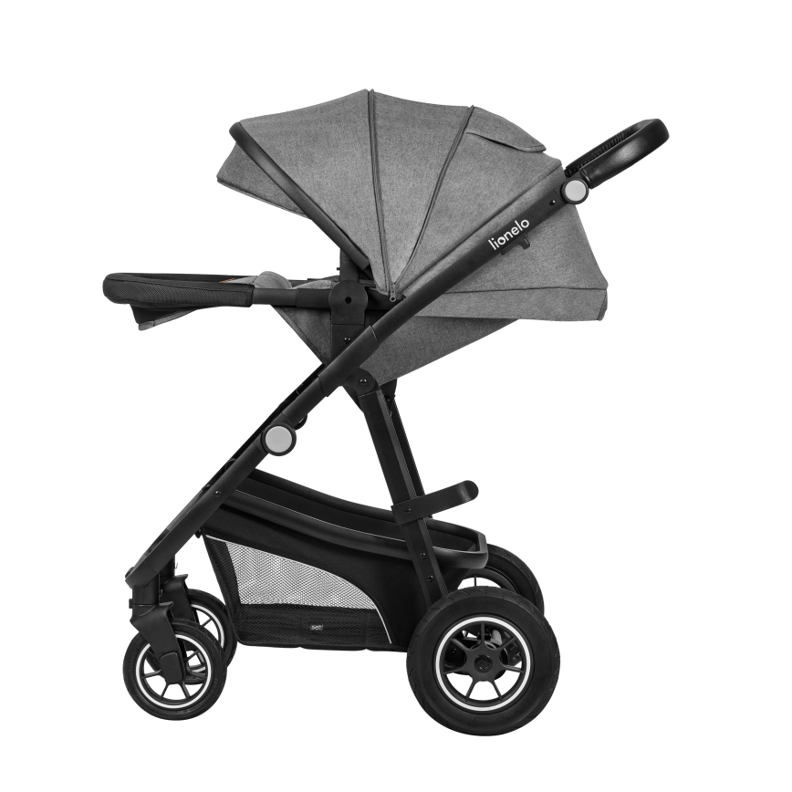 Lionelo - Kombinierter 3-in-1 Kinderwagen BIANKA Grey Stone