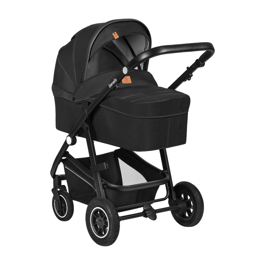 Lionelo - Kombinierter 3-in-1-Kinderwagen BIANKA Schwarz Onyx