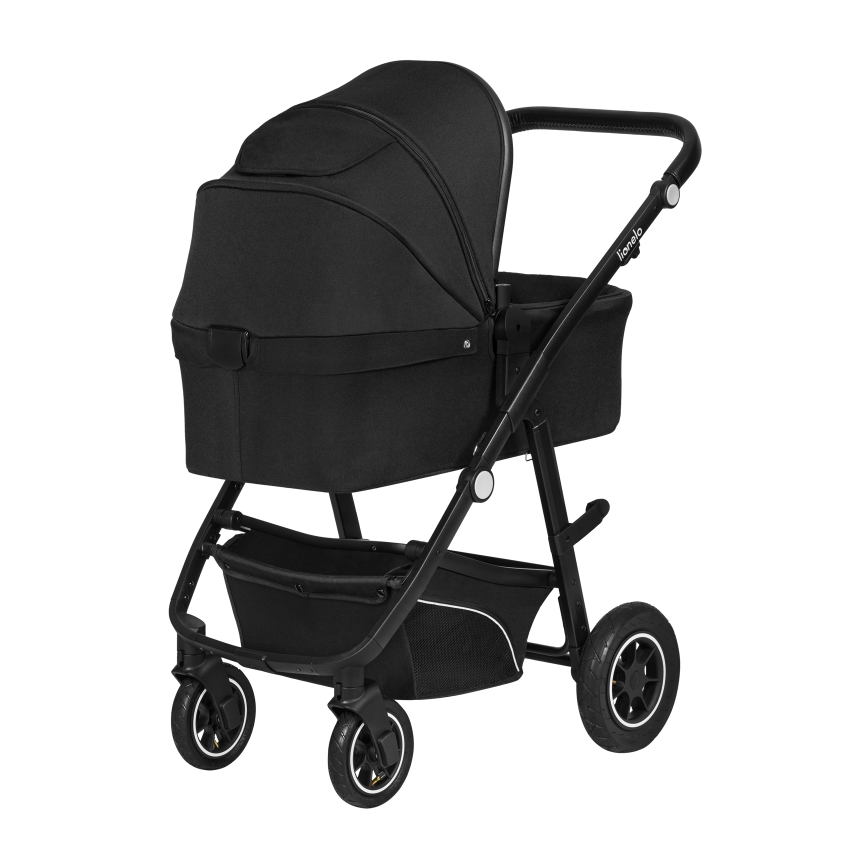 Lionelo - Kombinierter 3-in-1-Kinderwagen BIANKA Schwarz Onyx